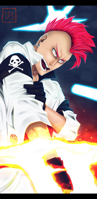 Cartoon character red hair skull - his shirt free wallpaper