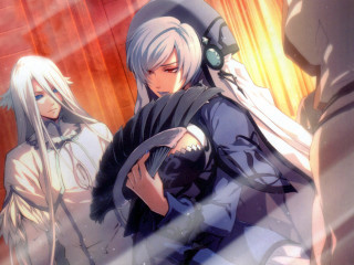Anime characters standing room curtain - wheel free wallpaper