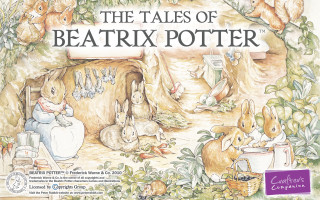 Rabbits forest man woman book - a picture of a group free wallpaper