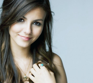 Woman long hair ring smiling 2 - lowbrow free wallpaper