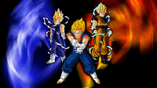 Dragonball super saiyan vegeta goku - swirl free wallpaper