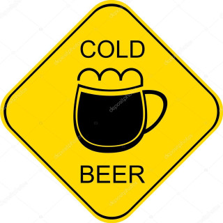 Yellow sign black beer cold - carles delclaux i free wallpaper