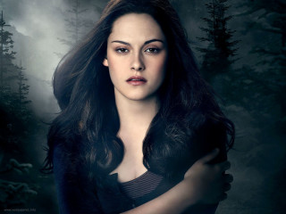 Gothic forest woman longhair blackdress - a poster free wallpaper