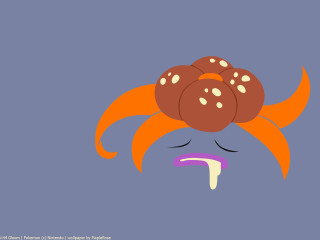 Orange hair bun abstract vector - a nose ring free wallpaper