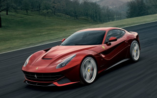 Red ferrari sports car driving - bernardo cavallino free wallpaper