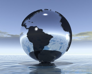 Large metal ball world map - buckminster fuller free wallpaper