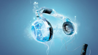 Headphones floating water remote control - nearby free wallpaper