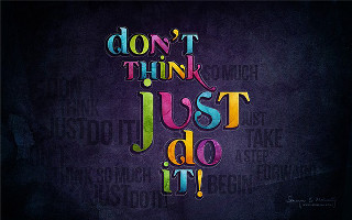 Colorful typogram inspirational space planet - inspirational free wallpaper