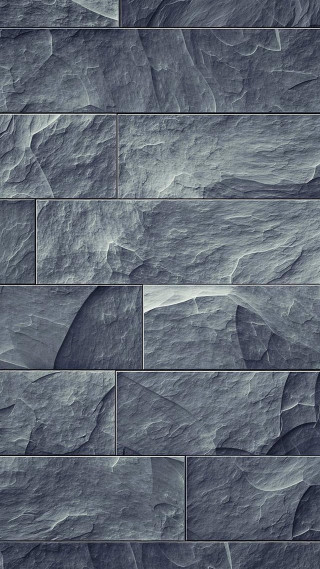Stone wall closeup black white - generative art free wallpaper