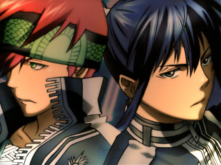 Anime group longhair greeneyes manga - official art free wallpaper for desktop