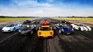 Sports cars race track sky 2 - a group free wallpaper