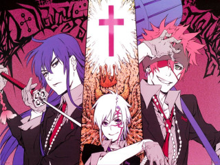 Anime characters cross wall pink - a group of anime characters free wallpaper