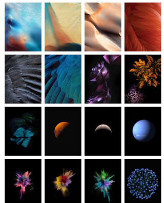 Shapes colors sizes objects series - a series free wallpaper