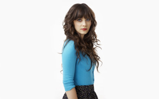 Woman long hair blue shirt 7 - her pocket free wallpaper