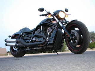 Black motorcycle road sky trees - the side of the road free wallpaper