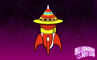Rocket ship hat cartoon purple - promotional free wallpaper for desktop