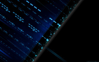 Dark background blue lines dots 2 - holography free wallpaper