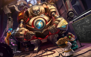 Cartoon character giant robot chalkboard - a chalkboard free wallpaper