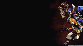 Anime characters dark background red - the dark free wallpaper