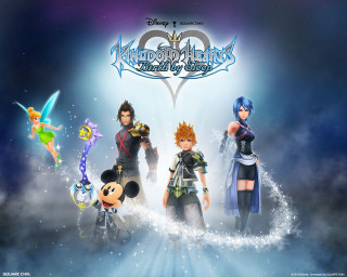 Kingdom of magic characters blue - behind them free wallpaper