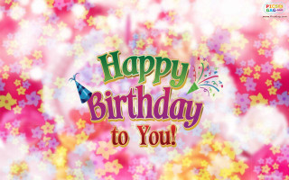 Happy birthday card colorful fireworks - a happy birthday free wallpaper