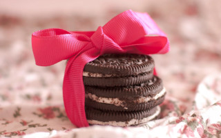 Stack of cookies pink bow - a pink bow free wallpaper