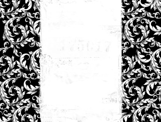 Black white background white border - a silk screen free wallpaper