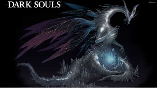 Dragon wings glowing light mouth - dark soul free wallpaper