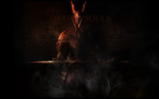 Man dark room sword demon - dark soul free wallpaper