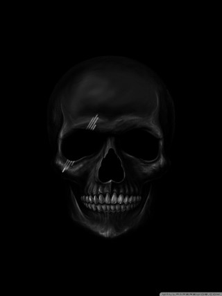 Skull black white cigarette dark 2 - skull free wallpaper