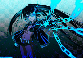 Anime character long hair chain - dark background free wallpaper