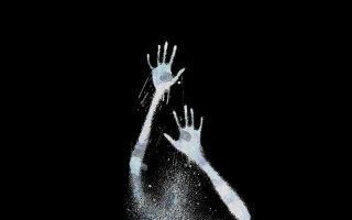 Hands reaching up catch air - two hand free wallpaper