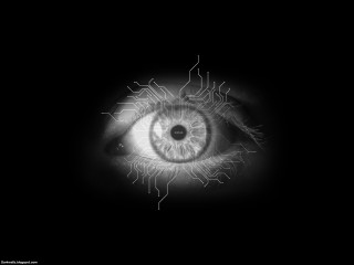 Cybernetic eye iris pattern monochrome - cybernetic free wallpaper