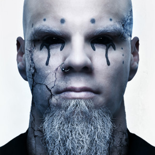 Man white beard black makeup - a white beard free wallpaper