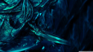 Blue abstract knife blades glass - a blue abstract background free wallpaper