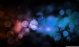 Blurry black background blue red 2 - circle free wallpaper