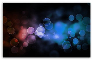 Blurry black background blue red - circle free wallpaper