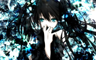 Girl long hair blue eyes 6 - background free wallpaper