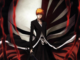 Man sword red black sun - background free wallpaper