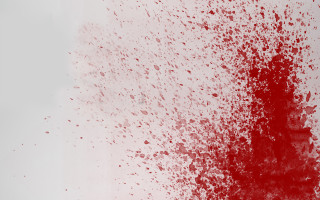 Blood splatter abstract portrait red - poster art free wallpaper