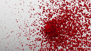 Red balls floating white background - anish kapoor free wallpaper