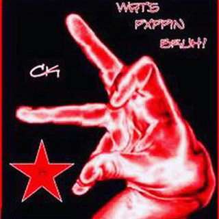 Red poster peace sign star - visual art free wallpaper