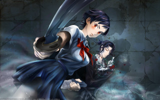 Man woman swords bloody face - a bloody face free wallpaper