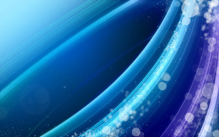 Blue purple bubbles stars aurora - geometric free wallpaper