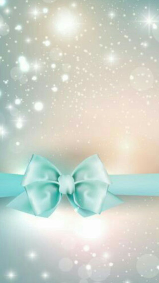 Blue ribbon bow background stars - a blue ribbon free wallpaper