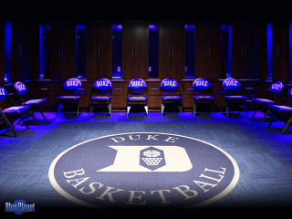 Basketball court blue light duke - a basketball court free wallpaper