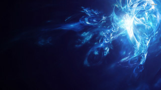 Blue abstract background bird center - a blue abstract background free wallpaper for desktop