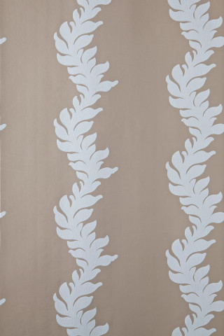 White beige wallpaper leaf pattern 2 - modern european ink painting free wallpaper