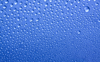 Blue background water drops sky 4 - a few cloud free wallpaper