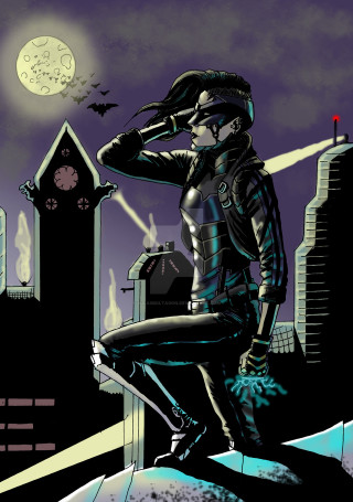 Man sitting ledged clock tower - eve ryder free wallpaper
